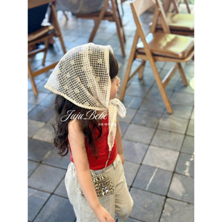   Độc Quyền  Khăn Ren Đội Đầu & Cột Quần Cho Bé   Turban Ren Chùm Đầu Cho Bé Đi Biển-Chụp Ảnh Phong Cách Hàn Quốc 
