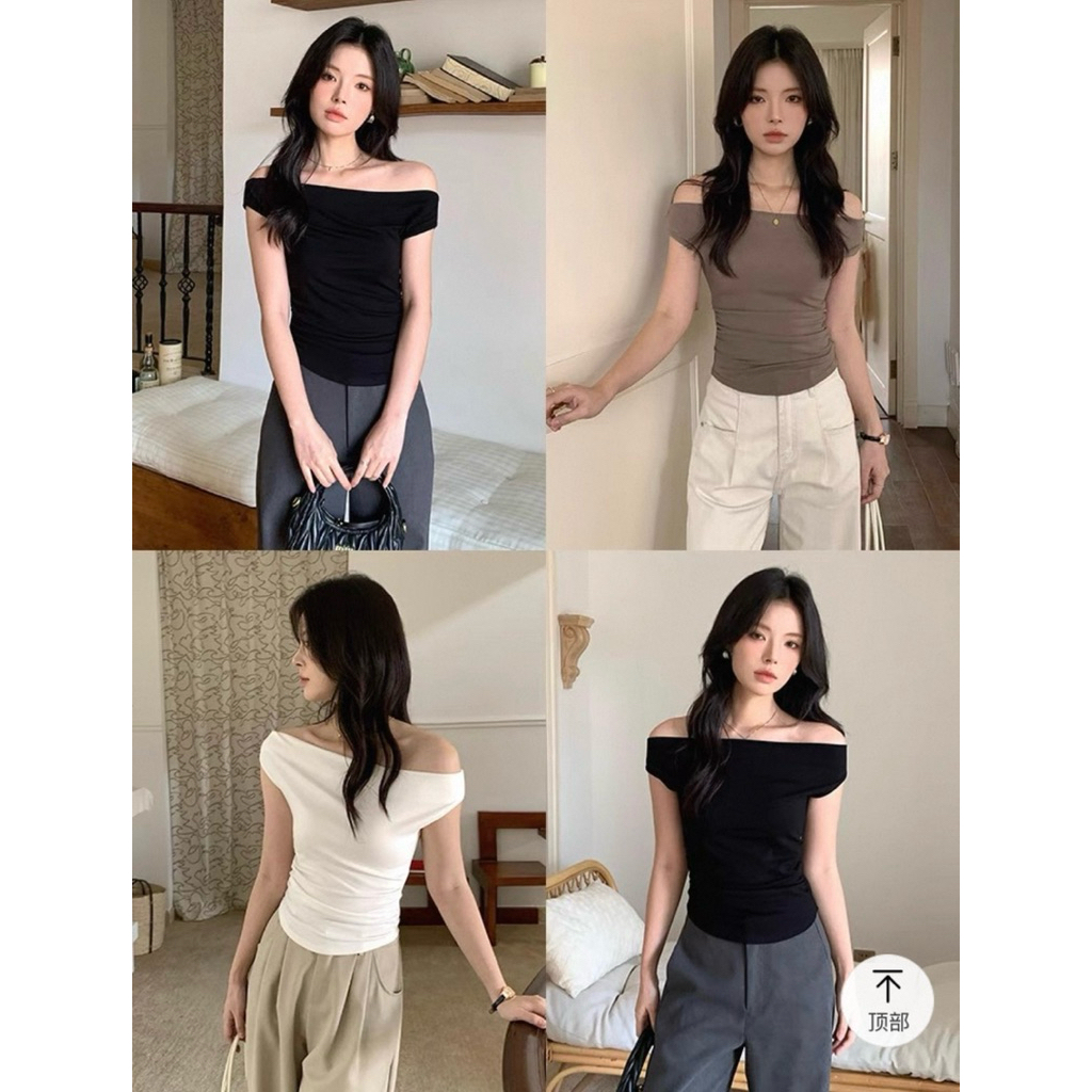 Áo Trễ Vai Ôm Nhẹ – Đơn Giãn Mà Cực Cuốn | BigBuy360 - bigbuy360.vn