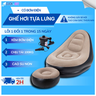 [CAO CẤP] Ghế Đệm Hơi Tựa Lưng, Ghế Hơi Sofa Siêu Êm, Siêu Thư Giãn Hàng Siêu Cấp có Kèm Bơm Điện