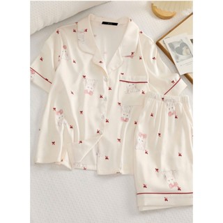 HÀNG SẴN-BỘ ĐỒ NGỦ MẶC NHÀ LỤA LATIN HELLO KITTY CUTE DỄ THƯƠNG HOT 2025