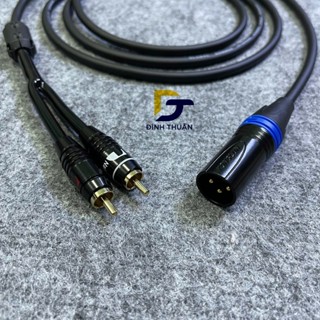  Dây Canon Đực Ra 2 AV hoa sen dài 1m-2m-3m-5m giá 1 dây 