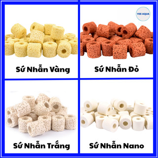 Sứ Nhẫn VÀNG, ĐỎ, TRẮNG, NANO Loại Cao Cấp ( 1Kg - 5Kg ), Hỗ Trợ Lọc Nước Hiệu Quả Và Nuôi Cấy Vi Sinh Cho Bể Cá Cảnh