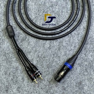  Dây Canon Cái Ra 2 AV Hoa Sen Dài 1m-2m-3m-5m Dây Âm Thanh Từ Vang Số Ra Sub  Sup . 