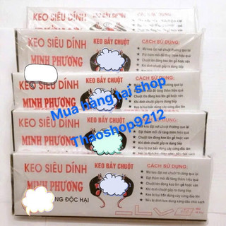 10 MIẾNG Keo dính chuột Minh phương,keo bẫy chuột