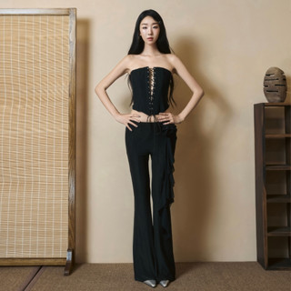 Set áo corset đan dây và quần dài EVE SET - Tipblu