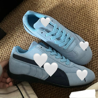 Giày thời trang đế bệt bigsize nam nữ cổ thấp màu xanh dương baby êm nhẹ , sneaker thoeif trang dánh thể thao cao cấp