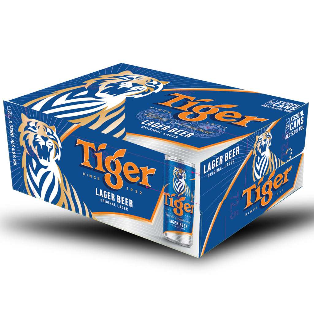 Thùng 24 Lon Bia Tiger 330ml