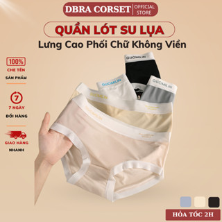 Quần Lót Nữ GUOMILIN Lưng Cao Viền Trắng – Mặc Êm, Không Lộ Viền, Thoáng Khí Co Giãn QC.37