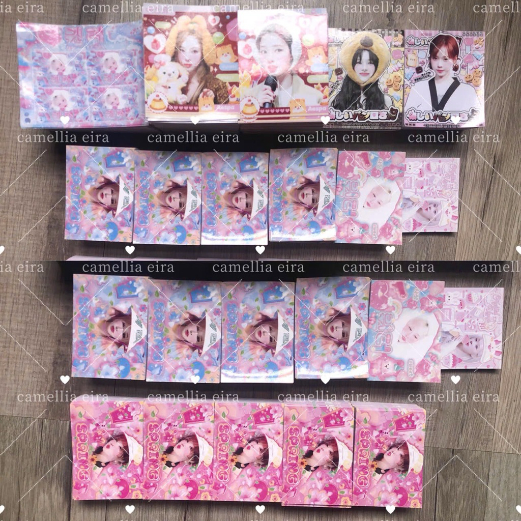 Set 50-100t Sticker AESPA Nhiều Mẫu, Kích Thước