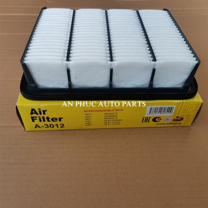 Lọc gió động cơ Mazda BT50 2.5 2006, 2007, 2008, 2009, 2010, 2011, 2012, hiệu JS Asakashi Nhật A3012