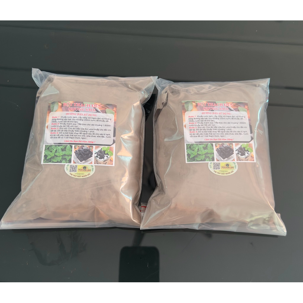 [combo 2kg] bột thạch đen "bột sương sáo" hàng xuất khẩu