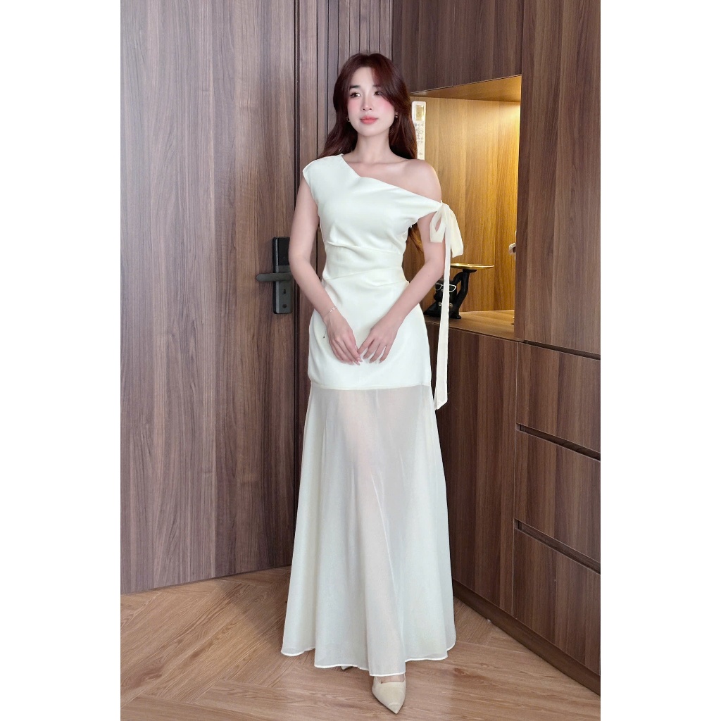 Đầm trắng trễ vai sang chảnh, Tôn dáng, thanh lịch cho mọi nàng thơ - LIARA Dress