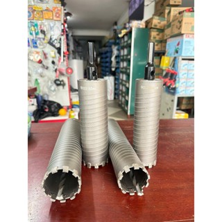 Mũi Khoan Rút Lõi Bê Tông  Phi 55, 60 Dài 155mm Chuôi Lục, Có Định Tâm, Mũi Rút Lõi Điều Hòa