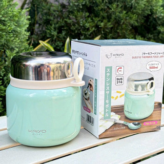 Bình Giữ Nhiệt Cho Bé, Bình Ủ Cháo Giữ Nhiệt 500ML Inox 316 Siêu Dày KAIYO Hàng Nhật UKAI13