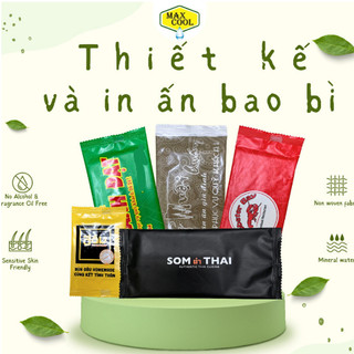  1000 cái khăn lạnh in theo yêu cầu nhà hàng quán nhậu quán ăn bánh mỳ cà phêtake away 