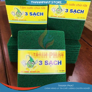 Tấm cước chùi rửa khổ lớn 3 sạch Đông Dương