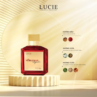  Nước hoa nam LUCIE Nobleman 70ml dạng xịt hương thơm sang trọng nổi bật thu hút lưu hương dài lâu 