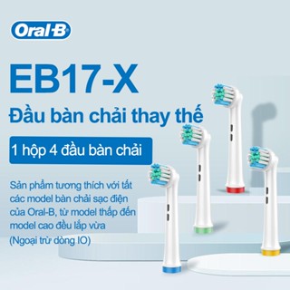 Set 4 đầu bàn chải đánh răng điện cho máy oral B Braun