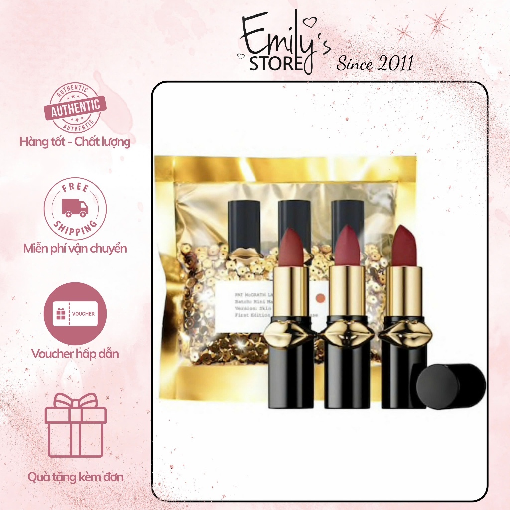 (Set và tách set lỗi ) Set son Pat McGrath Labs Mini