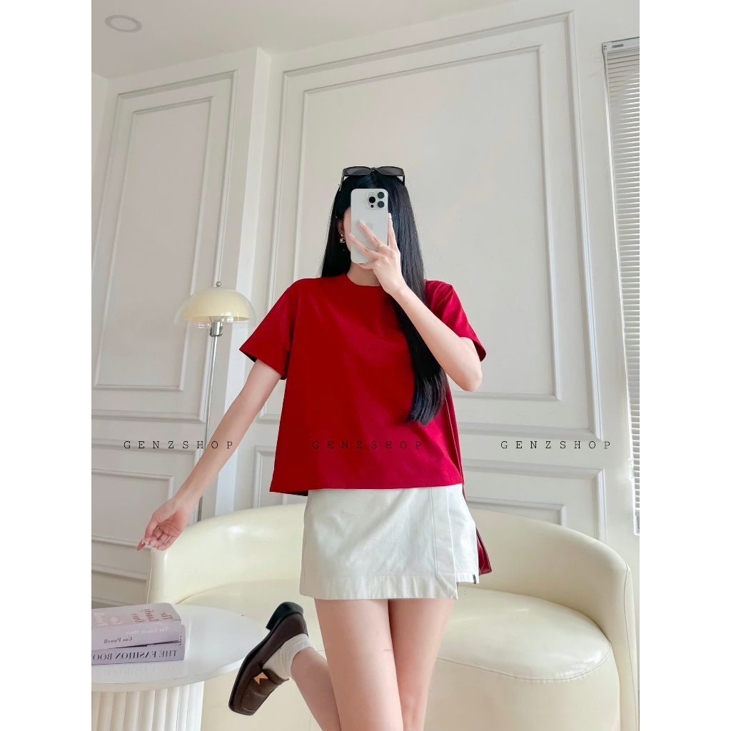 ÁO THUN CRT BOXY FORM RỘNG DÁNG LỠ DỄ PHỐI ĐỒ BST2025 | BigBuy360 - bigbuy360.vn