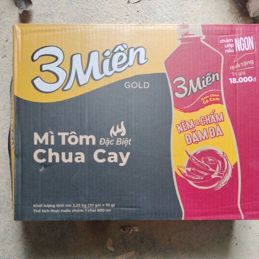 mì tôm 3 miền