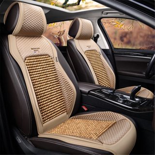 Thảm Lót Ghế Xe Ô Tô Massage Hạt Gỗ - Lưu Thông, Giảm Đau Khi Ngồi Lâu | Đệm Lót Ghế Ngồi Tấm Liền