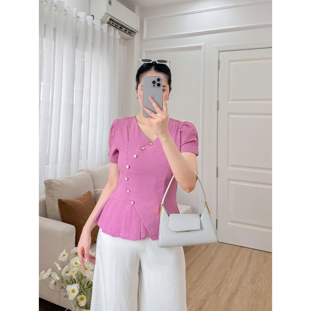 Áo công sở nữ kiểu cách Thời Trang Eden – ASM264