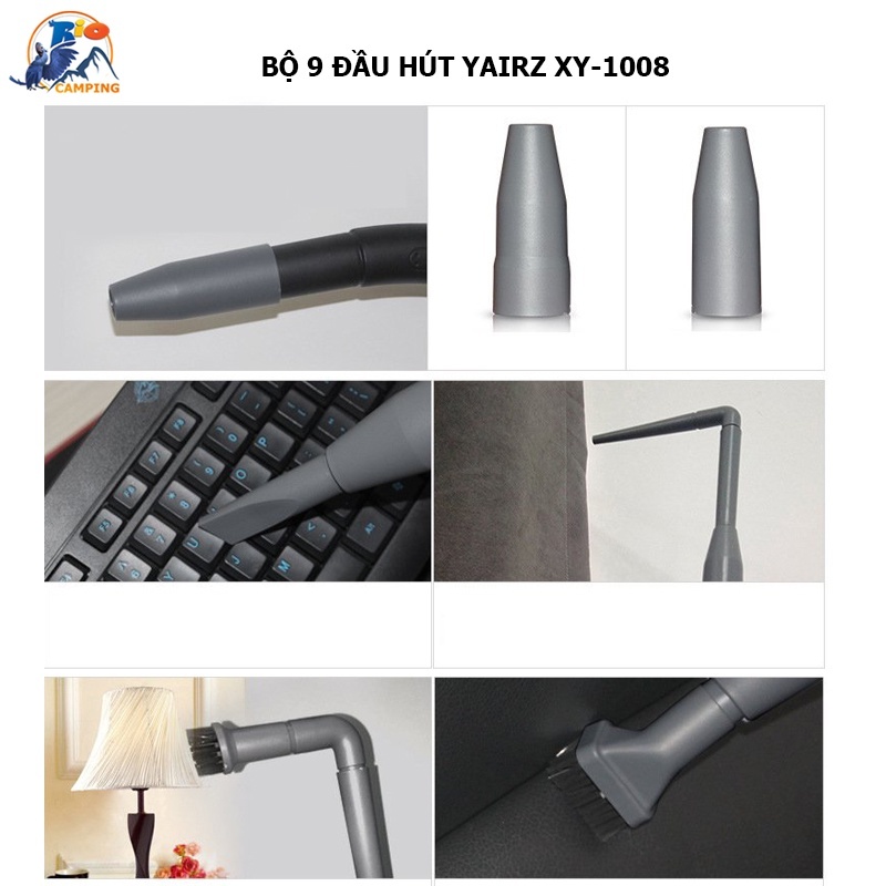 Bộ đàu hút 9 đầu cao cấp dành cho máy hút bụi gia đình