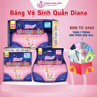 Băng Vệ Sinh Quần Diana Beatyhip SM5 ML5 XL5 ML12 Chống Tràn 360 Độ - Băng Vệ Sinh  Quần Cao Cấp- Thanh Ngân Store