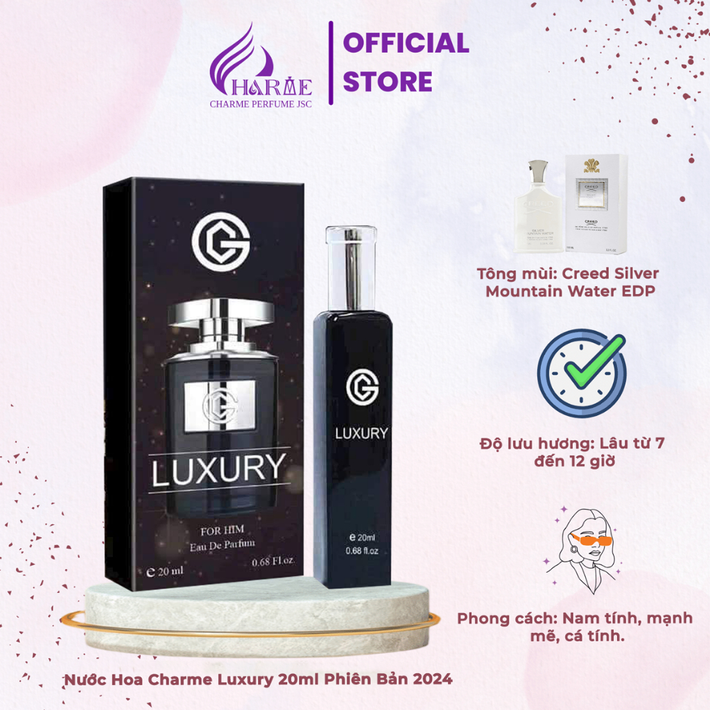 Nước Hoa Nam Charme Luxury 20ml