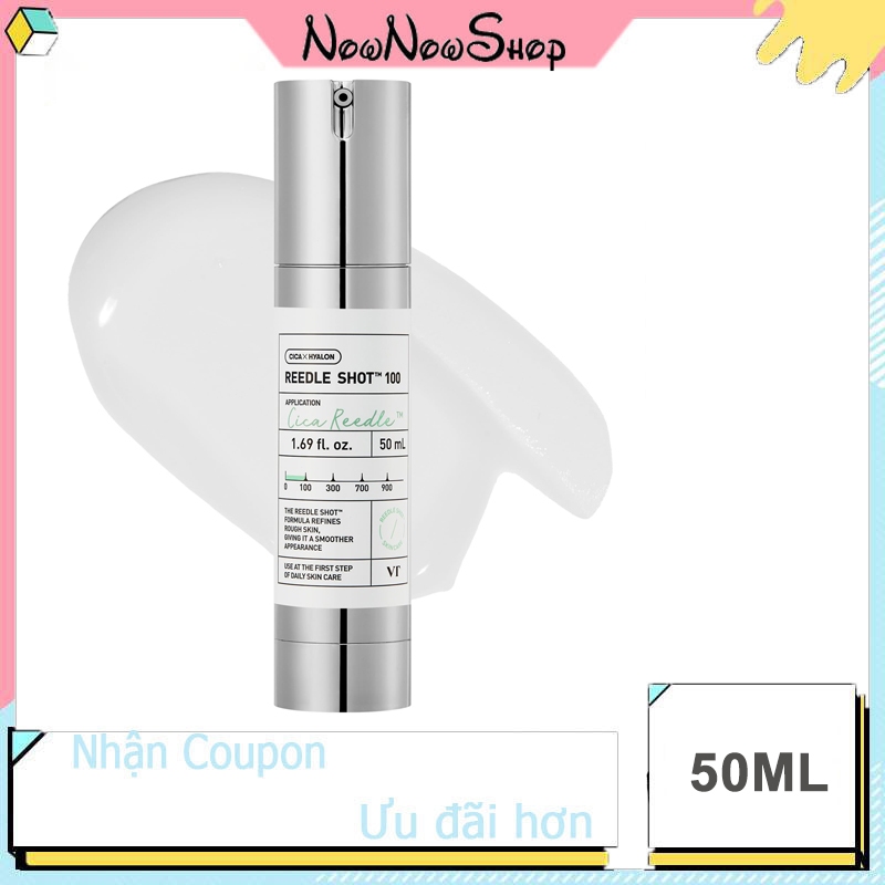 VT Cosmetics REEDLE SHOT Serum Tăng Cường Dưỡng Chất 100 50ml khởi động da, cải tiến hấp thụ da, Ree