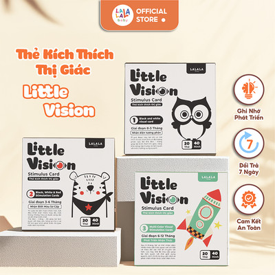 Đồ chơi tranh kích thích thị giác Little Vision Lalala Baby flashcard kích thích thị giác cho bé