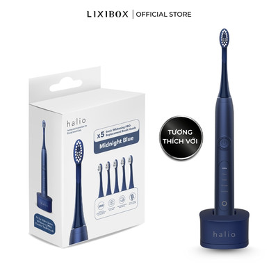 [Phụ Kiện Halio Sonic Whitening PRO] Set 5 Đầu Bàn Chải Thay Thế Chính Hãng