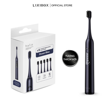 [Phụ Kiện Halio SonicLite] Set 5 Đầu Bàn Chải Thay Thế Chính Hãng – Ocean Blue