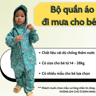 Bộ quần áo đi mưa cho bé