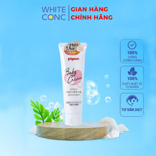  Kem dưỡng da cho bé giúp dưỡng ẩm da chống nẻ cho trẻ từ sơ sinh Pigeon White Conc Nhật Bản 50g 
