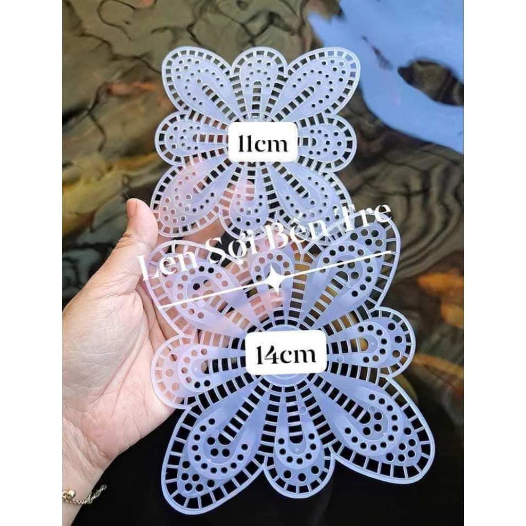 Canvas hoa và khoen nhựa