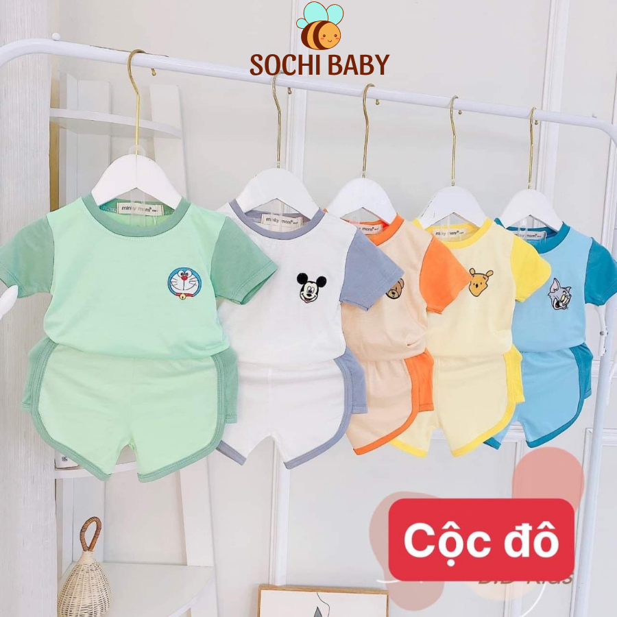 (Hàng loại 1)Đồ bộ MINKY MOM thun lạnh cho bé trai bé gái cộc đô