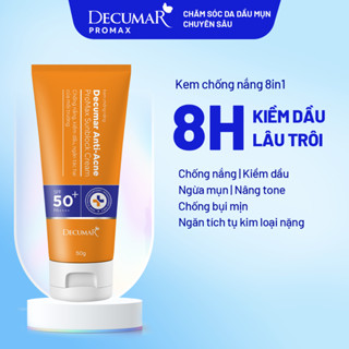 Kem chống nắng ngừa mụn, sáng da, ngăn nám sạm Decumar Promax 50g - DPS01