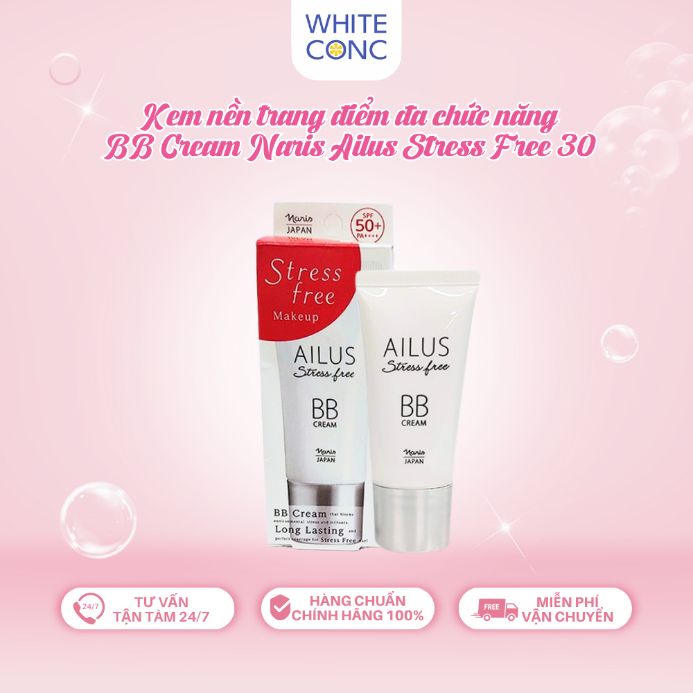 Kem nền trang điểm đa chức năng BB Cream Naris Ailus Stress Free 30