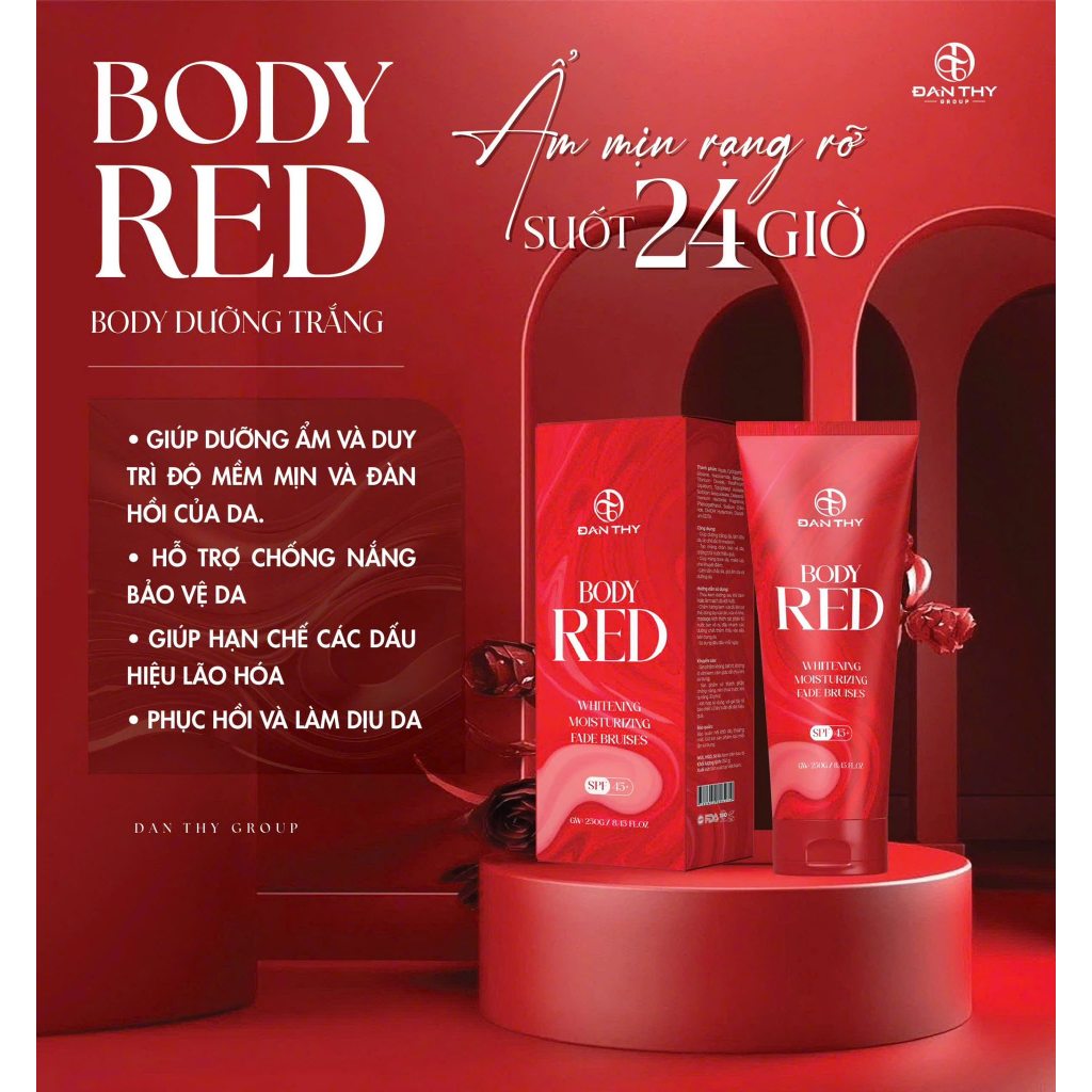 Kem body Đan Thy Glu-Abutin Body Lotion chính hãng date mới - Kem body Red Đan Thy