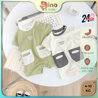 Body đùi mùa hè cho bé trai, bé gái 4-10kg. Bộ đồ liền thân chất liệu cotton cho bé. Dino Kids