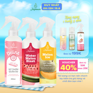 Xịt Thơm Quần Áo JULYHOUSE 20ml/280ml – Tinh Dầu Thiên Nhiên, Lưu Hương Lâu