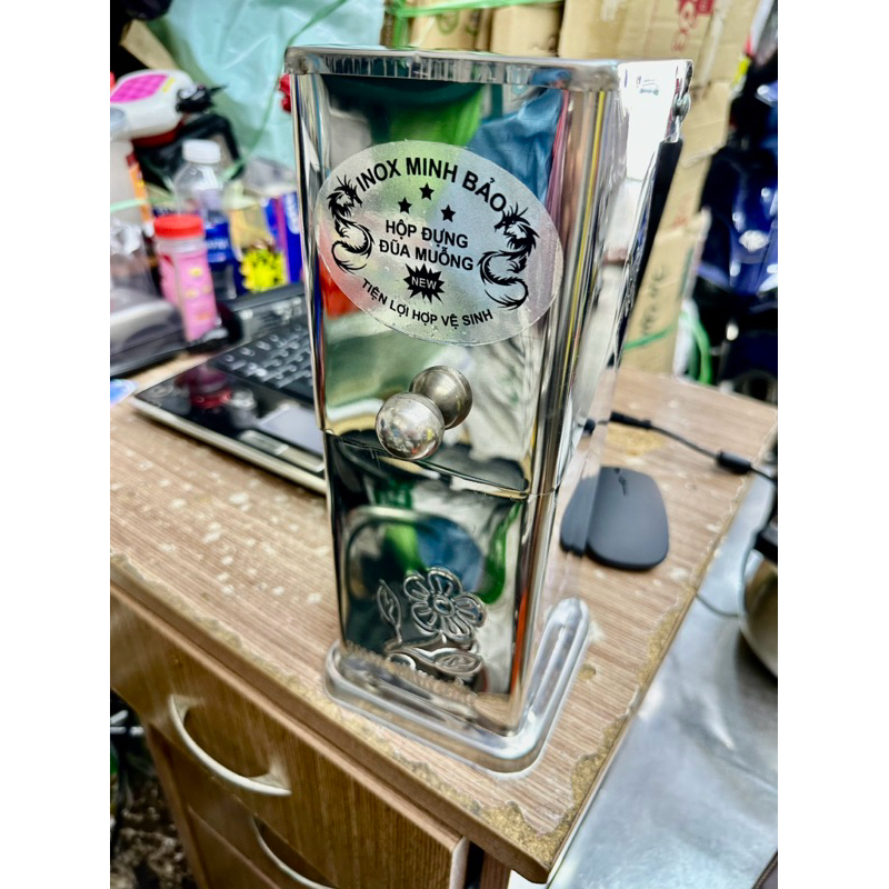 Ống đũa có nắp đậy (inox 201)