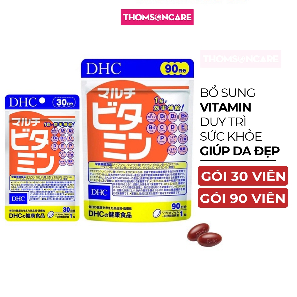 Viên uống vitamin tổng hợp DHC Multi Vitamins bổ sung Vitamin B C D E tăng sức đề kháng - Chính hãng