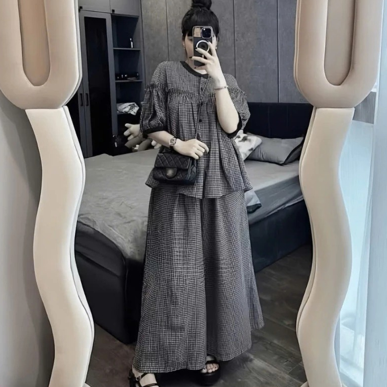 Bộ đồ lẻ thời trang Nữ Quần Ống Rộng siêu xinh hack dáng, chất vải dày dặn mềm mịn thoáng mát size 40-70kg -Q4