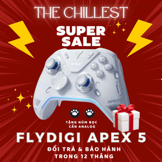 [SẴN HÀNG] - Flydigi Apex 5 bản ELITE - Tay cầm chơi game 2000Hz, 6 Macro, Màn hình, led - BH 12 tháng