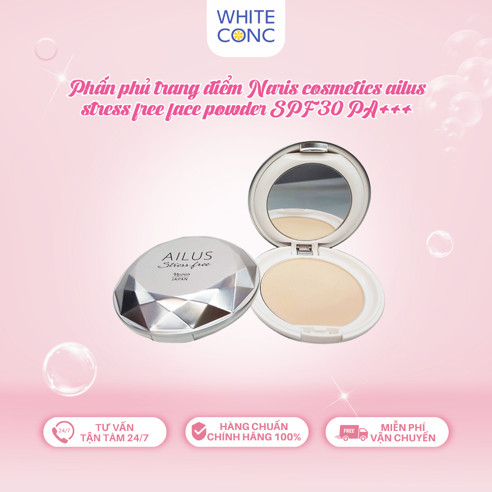 Phấn Phủ Trang Điểm Naris Cosmetics Ailus Stress Free Face Powder SPF30 PA+++
