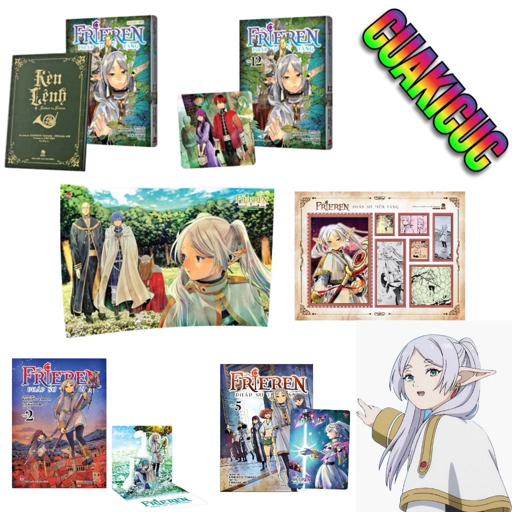 [HÀNG SẴN/CHÍNH HÃNG] Sổ Tay Frieren - Pháp Sư Tiễn Táng - Tặng Kèm Quà Giới Hạn - Card - Pop-up Car