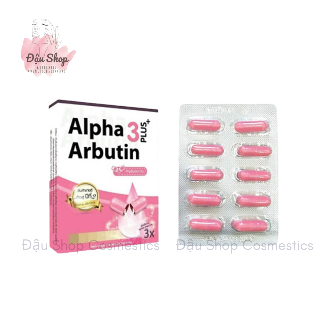 Viên Kích Trắng Alpha Arbutin 3 Plus (Hộp Giấy)